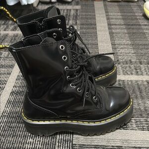 Doc Marten Jadon Black Combat Boots
